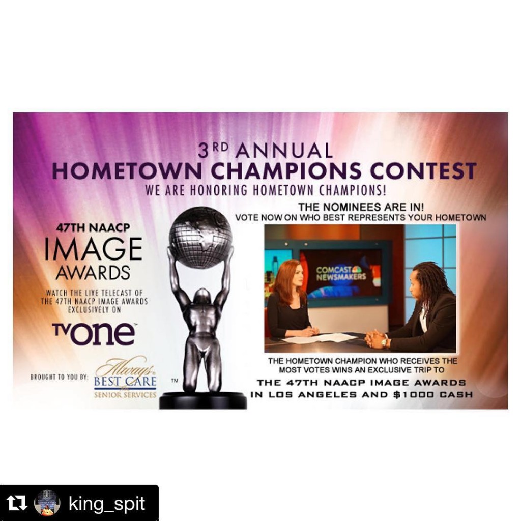 #Repost @king_spit with @repostapp. ・・・ I'll get right to the point. I'm nominated for an @naacp Image award. You all got me here and I need you to help me win. The link to vote is in my bio. I don't ask for much but I NEED your support! You can vote NOW and once a day everyday until it closes. Please repost, retweet and share this. Thank you. Being direct & concise. Major #HometownChampions #HometownChampion #NAACP #naacpimageawards #OutRunTheCompetition #Philly #powerful #marketing #entrepreneur #influence #empower #educate #motivation #educate #wecomingback #business #leader #inspire #legendary #hero #success #coach #instamood #intelligence #philadelphia #instadaily #entrepreneurship #branding #photooftheday